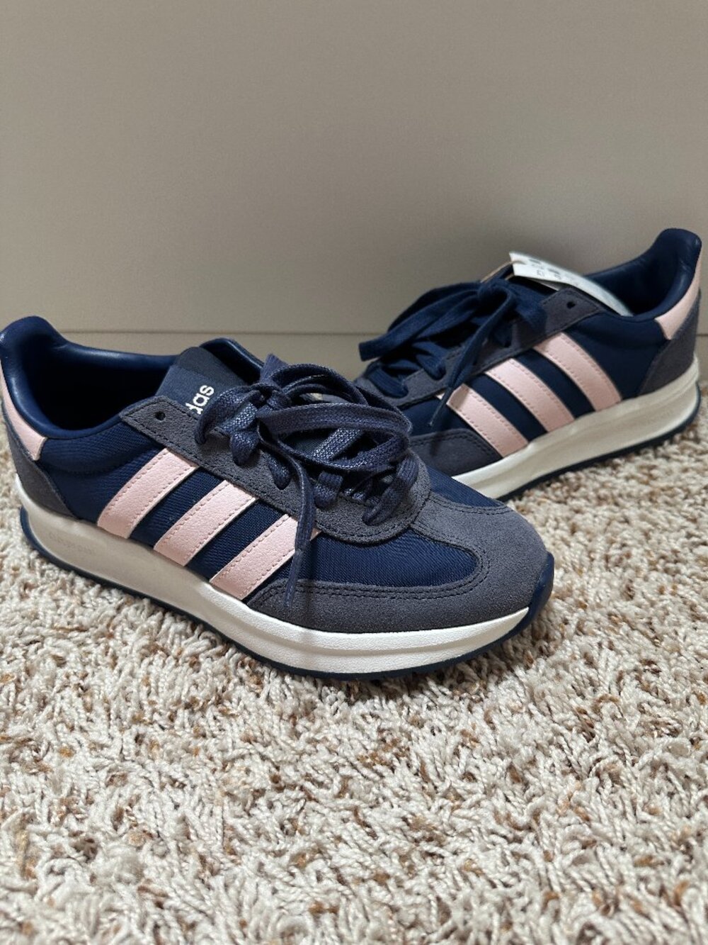 NWT Adidas Run 70s 2.0 Navy Pink Sneakers Women’s 6